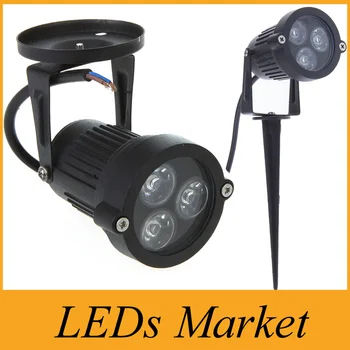 

Free DHL 3*3w Led Flood Lights Lamp Outdoor Led Landscape Spot Lamp for Garden Park Led Pand Lawn Lamp Blub AC/DC 12V 110V 220V
