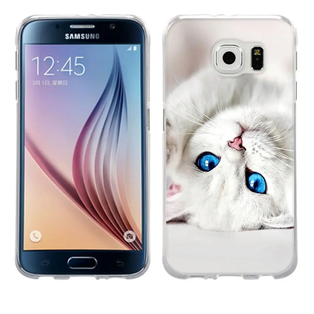 Для Funda samsung S6 силиконовый чехол ТПУ чехол для Galaxy S6 Capa мобильный чехол для телефона для Coque samsung Galaxy S6 S 6 задняя крышка сумка