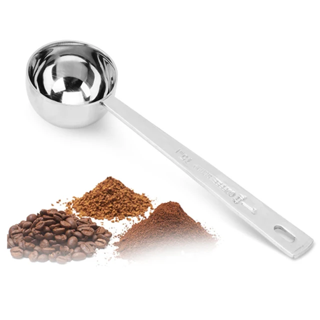 1 pc Multifunction Stainless Steel Coffee Scoop With Clip Coffee Tea