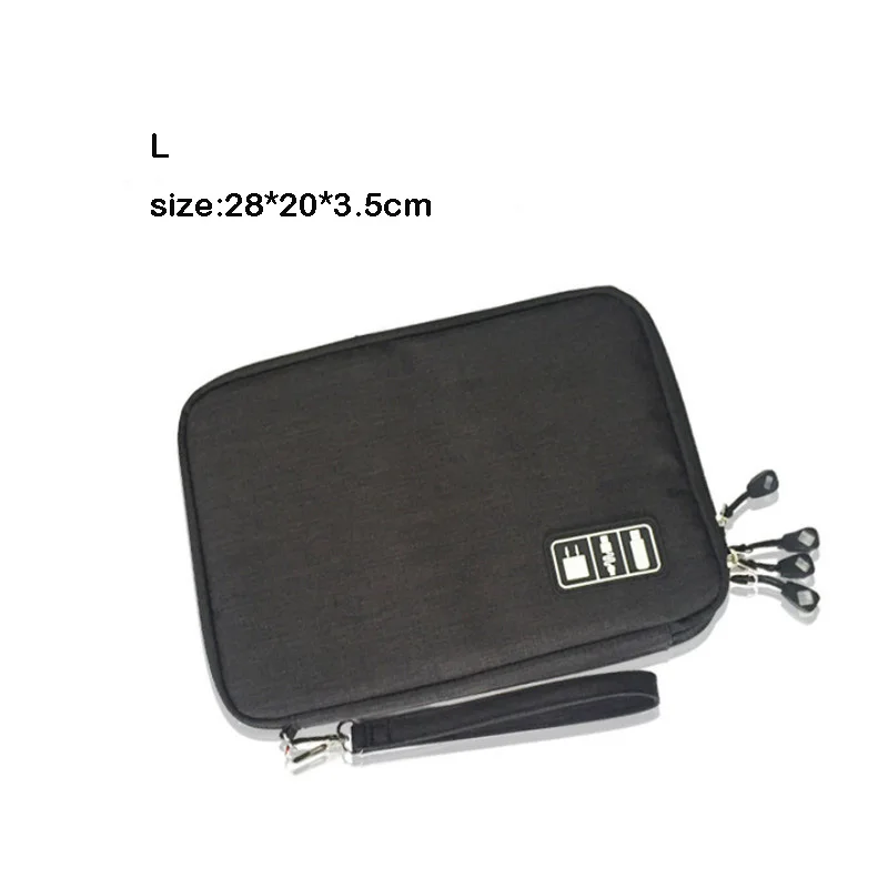 Противоударный чехол для планшета для iPad mini iPad Air Xiaomi pad huawei pad, многофункциональные дорожные сумки - Цвет: black