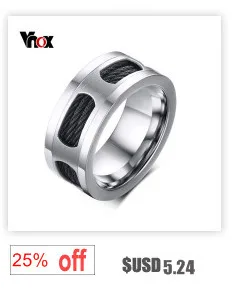 Vnox 8mm Black Men Ring Titanium Carbide Men's Jewelry Wedding Bands Classic Boyfriend Gift