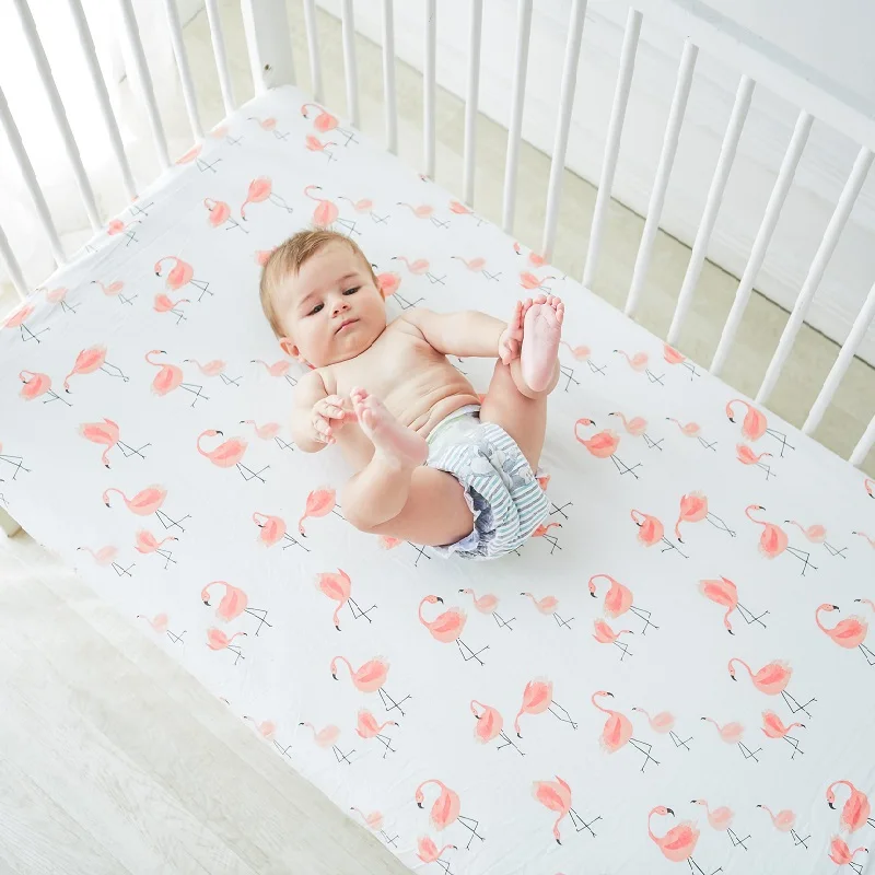 Bed Mattress Sheet Newborn Cotton Fitted Baby Crib Sheets Cover Protector Toddler Bedding Cot