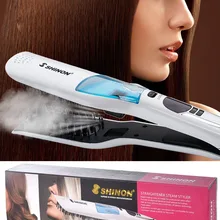 Новое поступление 220 В щетка для выпрямления пара влажная сухая Керамическая электрическая выпрямитель для волос с расчёской быстровыпрямляющей утюжки для волос