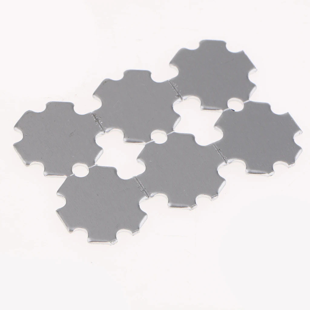 Lot 10Pcs 20mm High Power Led Aluminum Base Plate Heat Sink For 1W 3W Light Lamp