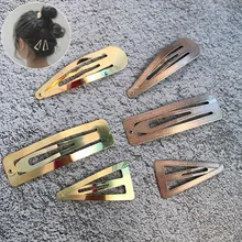 6 шт./лот, большая длина, 5-7 см, металлические изогнутые заколки для волос, золотые цвета, заколки для волос, Sleepy Shool, заколки для волос для женщин и девочек