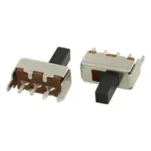100 шт. 5 мм Высота ручки 3 Pin 2 положения 1P2T SPDT вертикальный скользящий переключатель 0.5A 50 в DC