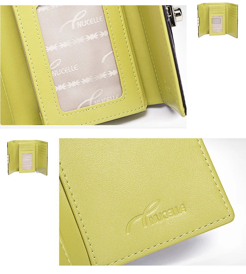 Nucelle women leather wallet 13