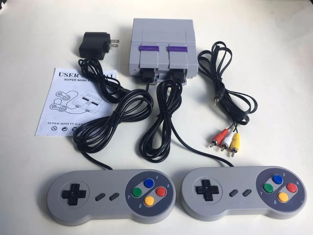 

Real 16 Bit Built-in 94 Games Mini Video Game Console for SNES Style with Alien 3/Sonic/Wild Guns/Final Fight/Mega Man X, etc.