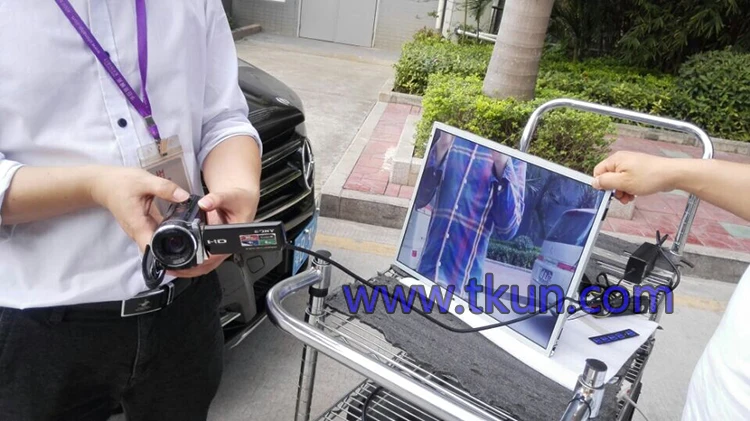 

Aerial photography highlighting monitor,17-inch high brightness display Visual touch display in sunlight