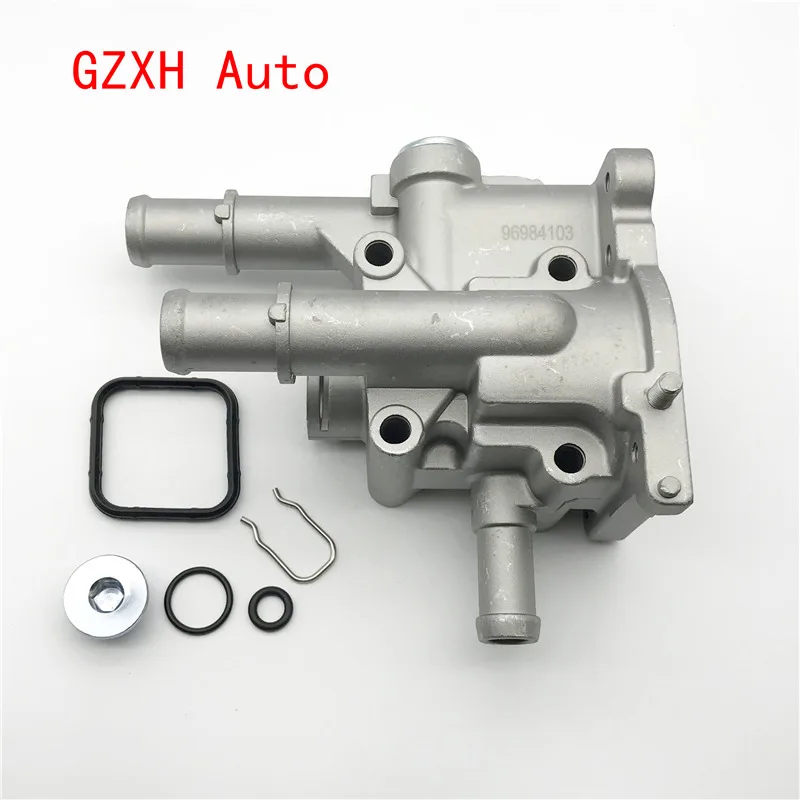 Aluminum Thermostat Housing Cover Engine Cooling For Chevrolet Cruze Opel Zafira Astra Epica 96984103 96817255 2