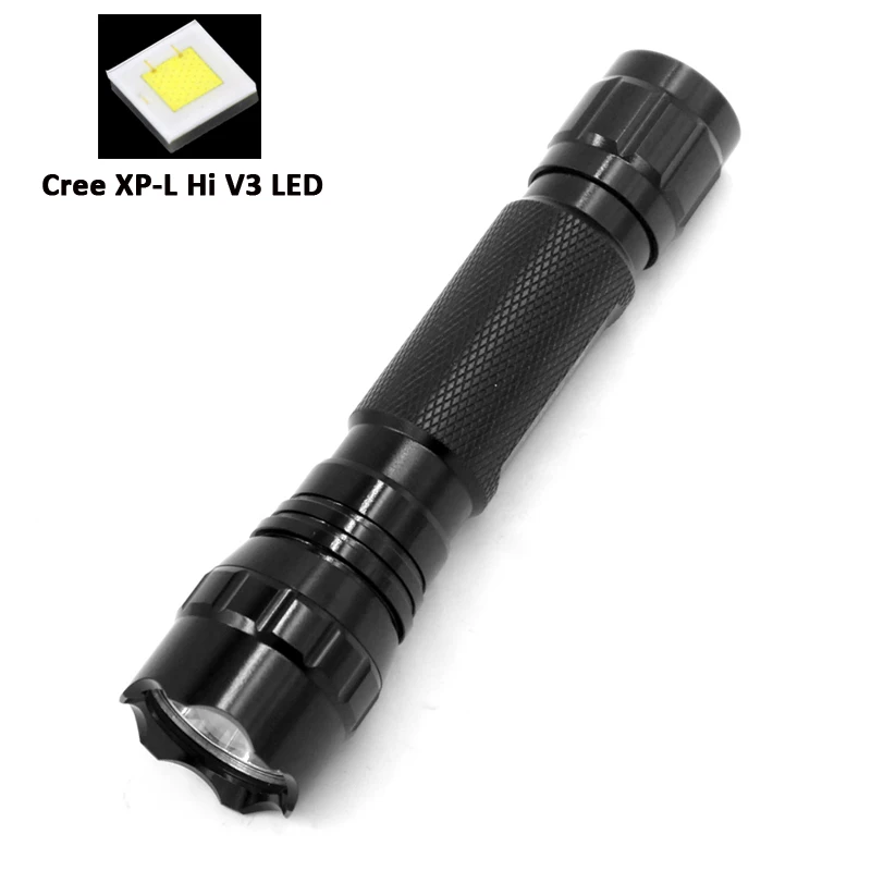 

501B Cree XP-L HI V3-1A LED Flashlight Cool white Neutral white Warm white Torch Lights Lantern Flash Light For Hunting Hiking