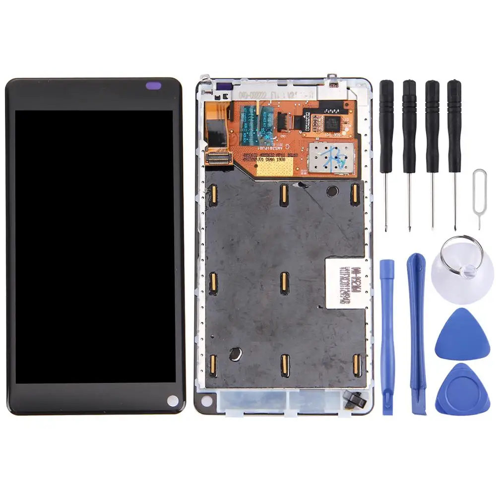 

100% Tested Repair Parts For Nokia N9 LCD Display+Touch Screen Glass Panel Assembly+Tools
