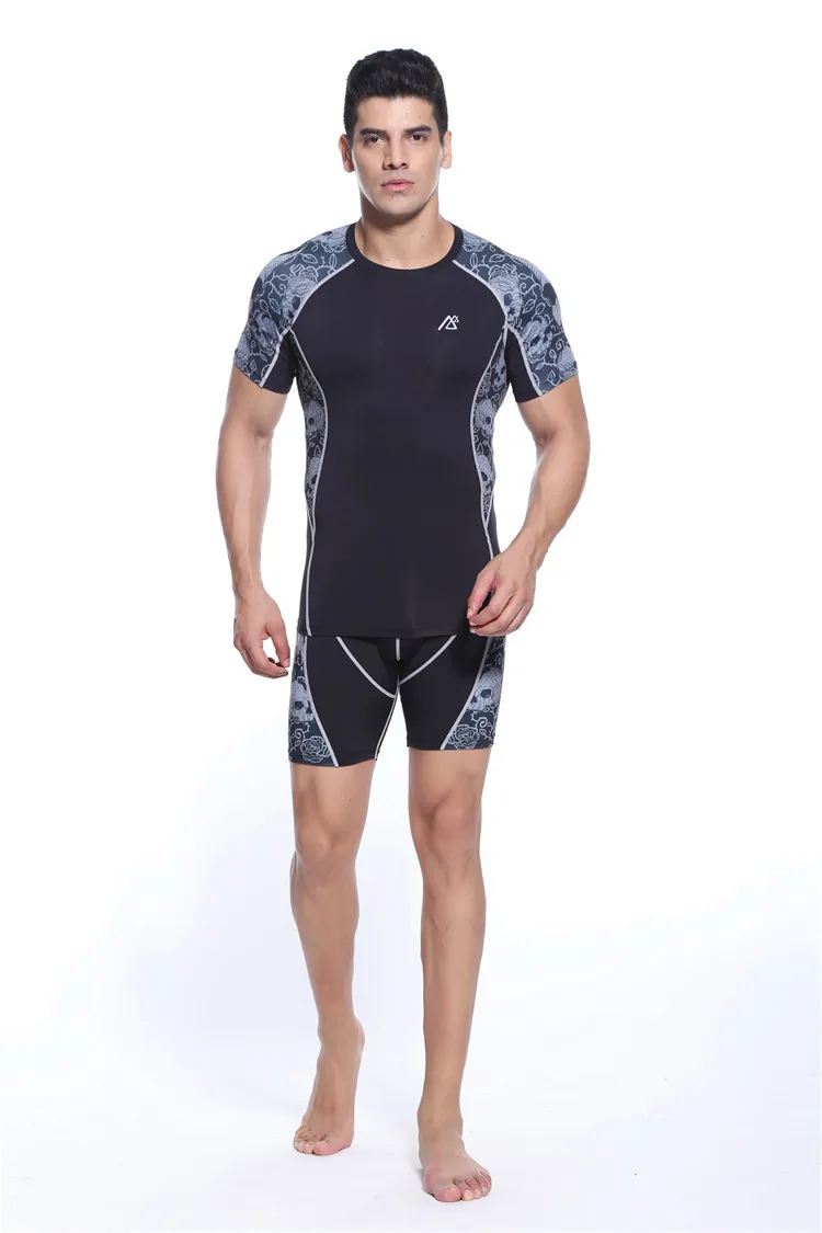 

The new mens running sets suits track suit comfort fitness t shirt 2015 fitness running t shirt+shorts men gym wear