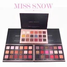 

Hot Miss Snow 18 Colors Glitter Eyeshadow Shimmer Pigment Palette Cosmetics Easy to Wear Eye Shadow Makeup shadow