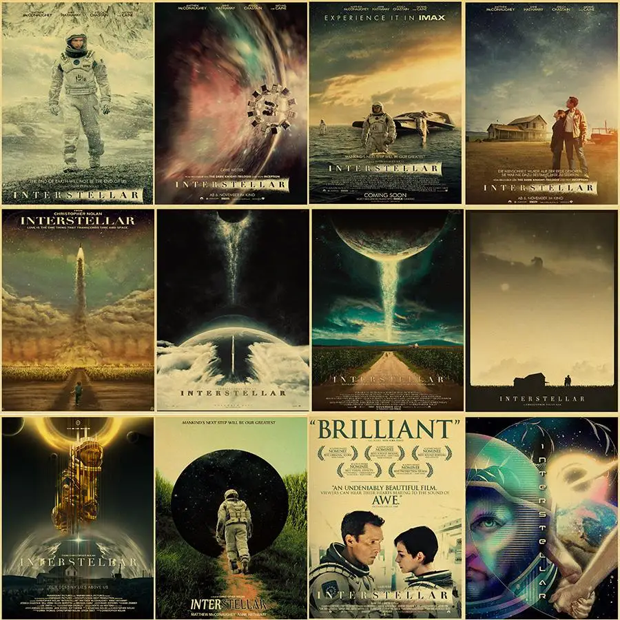 

Interstellar Posters Vintage/Retro Posters Home/Room Wall Decorative Painting Kraft Paper Printed Posters