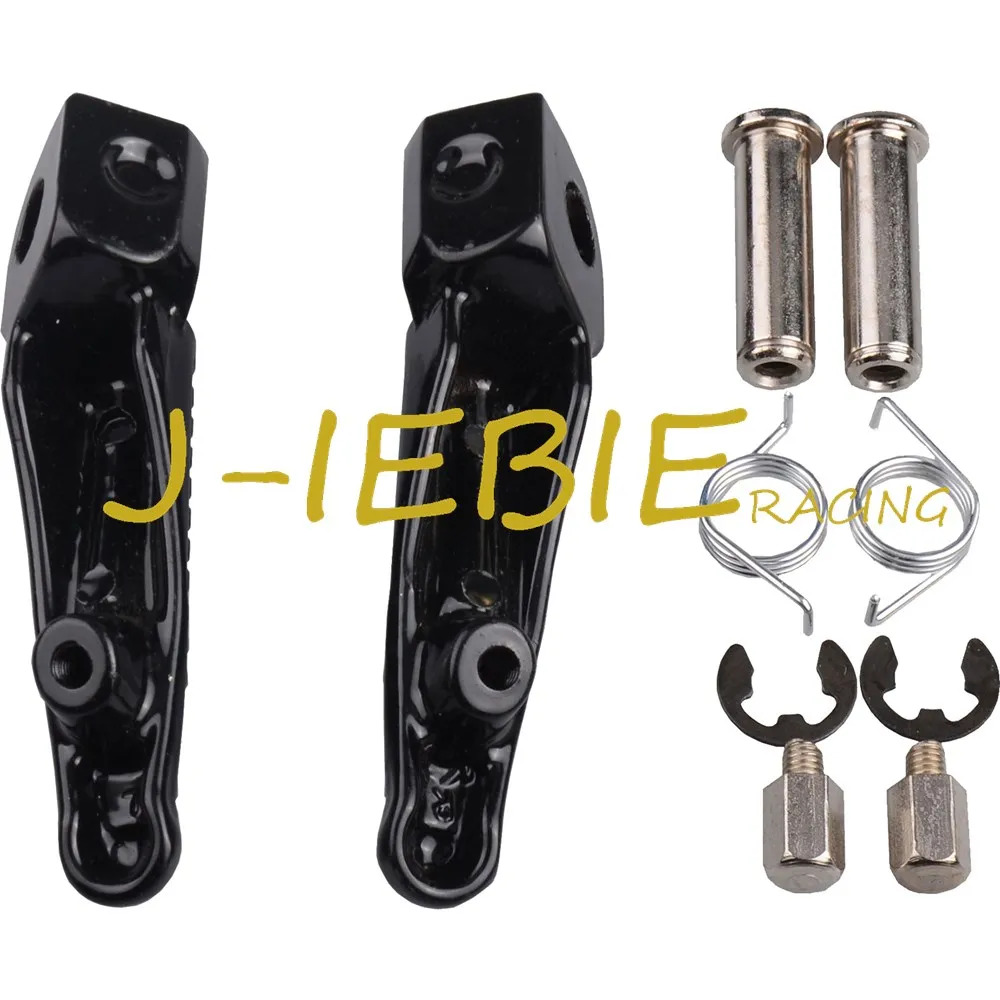 Черные передние подножки для Kawasaki Ninja ZX6R ZX10 ZX9R Z750 Z1000 ZX14 ZZR1200 ZZR1400 GTR1400|for kawasaki|kawasaki
