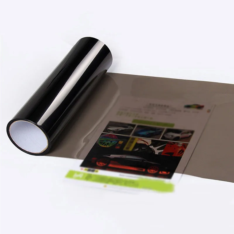

Dash Headlight Protective Film Stereos Exterior Car Transparent Bumper Light Black 40x120cm Tail lights Hood Protector