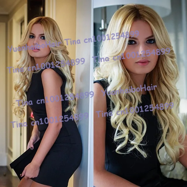 best 6a quality 10 30inch two tone 1bT 613 virgin brazilian loose wave ombre lace front