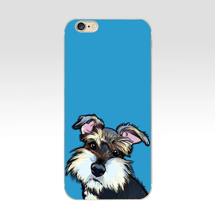 85 ZX миниатюрный Schnauzer чехлы для телефонов Iphone 7 6 6S 8 Plus чехол чехлы|Бамперы| |