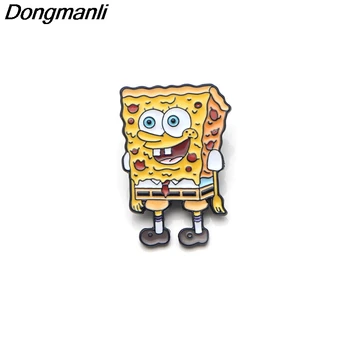 

P2856 Dongmanli wholesale 20pcs/lot Anime Patrick Star Metal Enamel Pins and Brooches for Women Men Lapel pin badge
