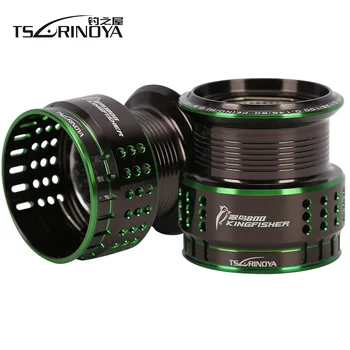 

TSURINOYA KINGFISHER Spare Spool 800/1000 Series Shallow/Deep Aluminum Alloy Light Weight Oblique Spool Lure Reels Accessories
