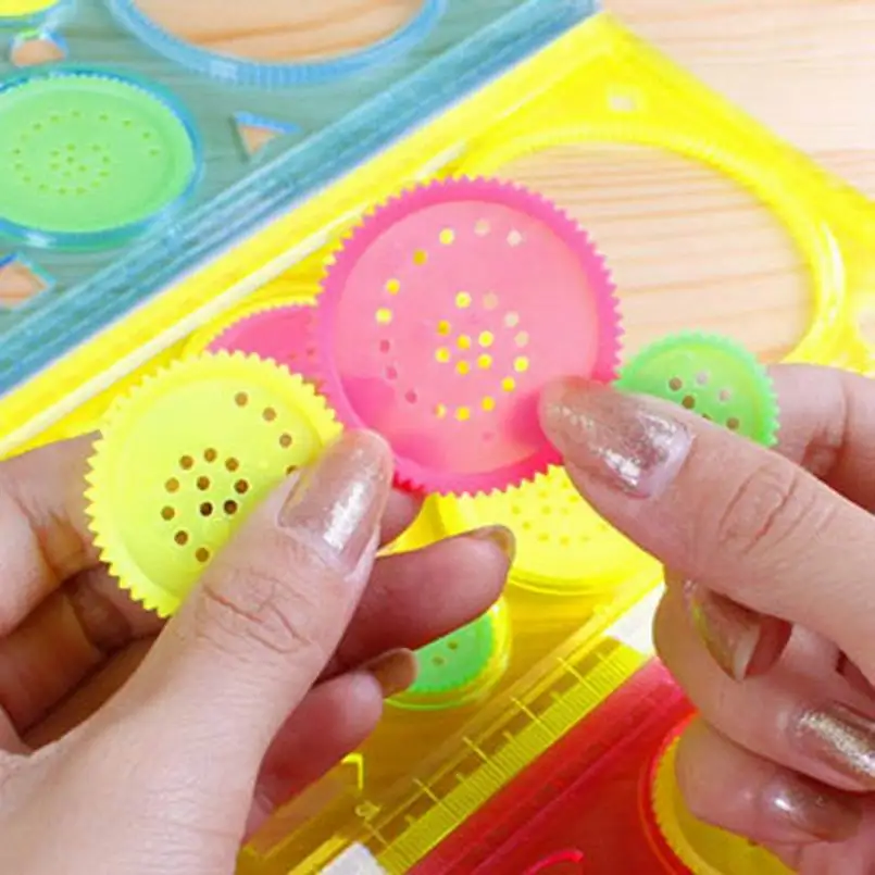 

200X Spirograph Geometric Ruler Drafting Tools Stationery For Students Drawing Set Learning Art Sets Creative Gift For Children