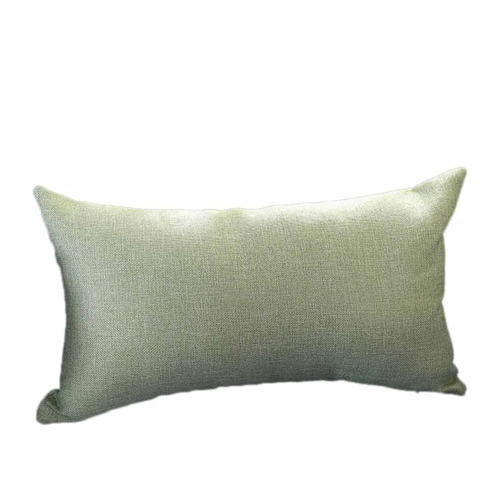 Прямоугольный однотонный чехол для подушки 30 см* 50 см, хлопковый льняной чехол для подушки в скандинавском стиле, декоративный чехол для подушки для домашнего дивана