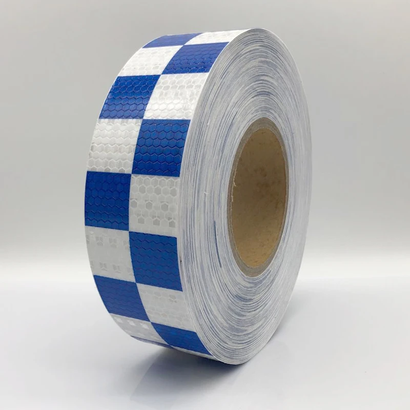 5cmx50m-high-quality-visibility-safety-honeycomb-adhesive-reflective-tape