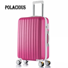 26 inch New surface like sandpaper stripes trolley suitcase/ 20″ boarding luggage/10Colors universal wheels trolley candy