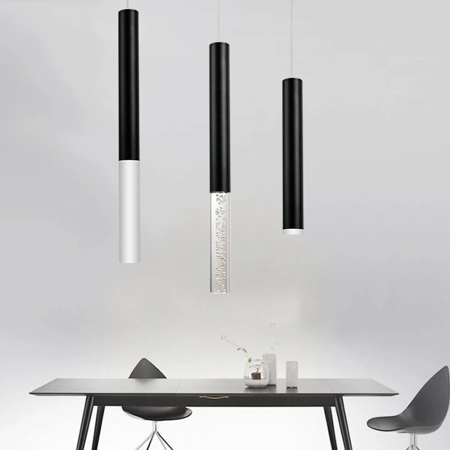  led Pendant Lamp Hanging lamp Kitchen Island Dining Room Shop Bar Counter Decoration Cylinder Pipe  - 32858157338