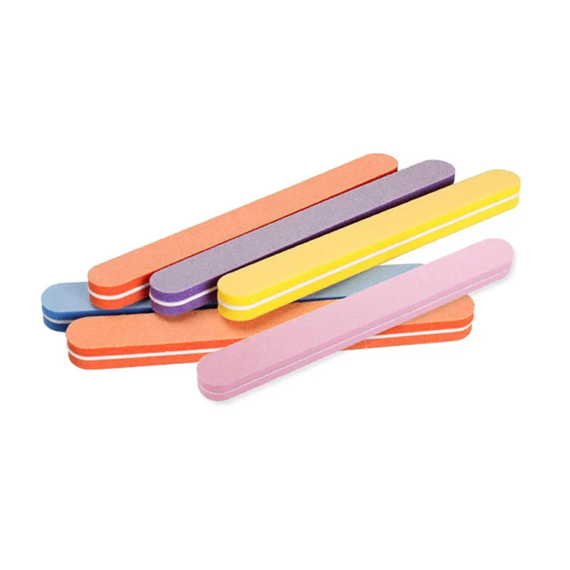 

5pcs Random Color Nail Art Polish Sandpaper Strip Bar Set Women Professional Nails Polishing File Tools