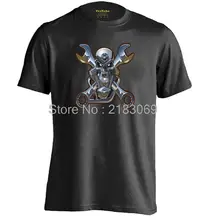 Biker Engine Mechanic Mens & Womens Casual Summer Cotton T shirt Cool T Shirt