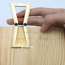 Медь ласточкин хвост Маркер Шаблон Размеры 1:5 1:6 1:7 1:8 комплект ласточкин хвост шаблон инструмент деревообрабатывающие инструменты для плотника суставов датчик