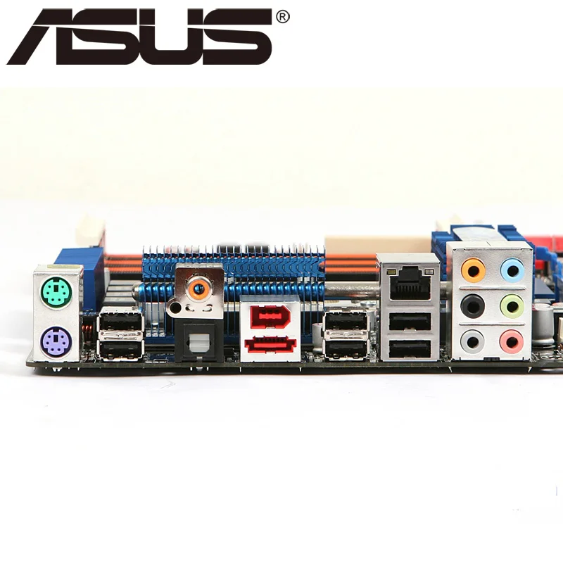 Настольная материнская плата Asus P6T X58 Socket LGA 1366 Core i7 Extreme DDR3 24G ATX UEFI биос оригинальная б/у материнская плата в продаже