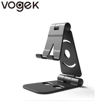 Vogek Universal Phone Stand for iPhone 8 X 7 6 Foldable Tabelt Phone Stand for Samsung Galaxy S9 S8 Adjustable Desk Phone Holder