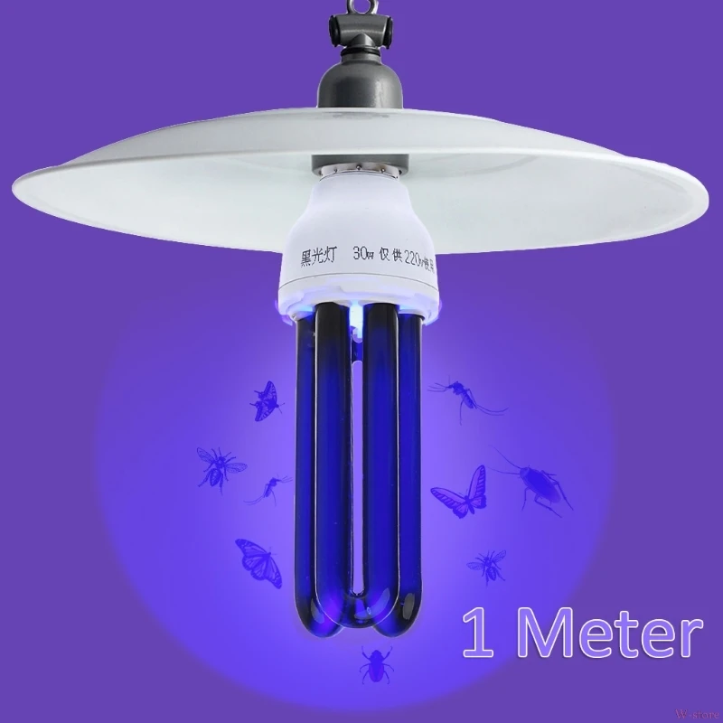 2018 E27 15/20/30/40W UV ультрафиолетовые люминесцентные Black светильник CFL Lamp 220V W store
