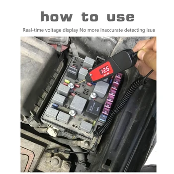 

Universal Automotive Digital Voltage Lamp-Tester Car Circuit Voltage Tracker