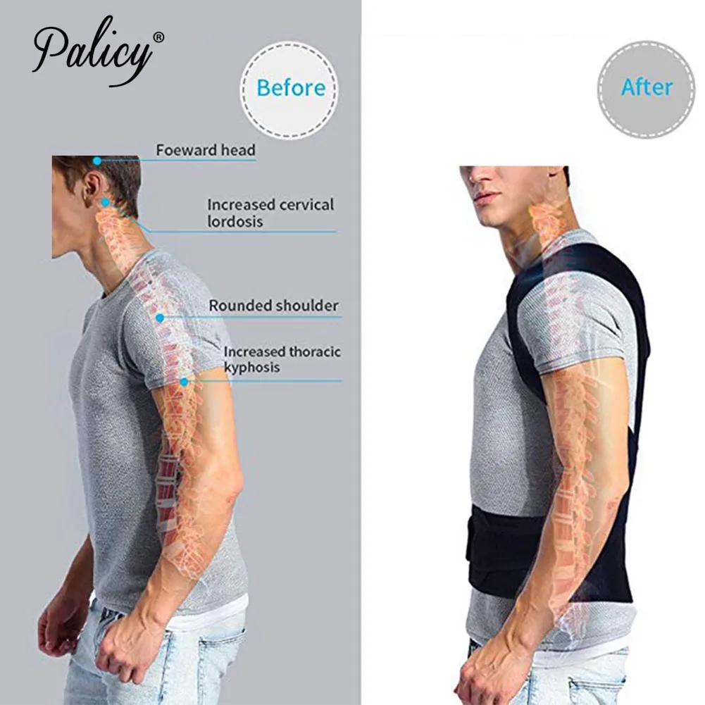 Корректор осанки для спины, поясничный бандаж, поддерживающий пояс для позвоночника, регулируемый Корсет для взрослых, пояс для коррекции осанки, забота о здоровье тела
