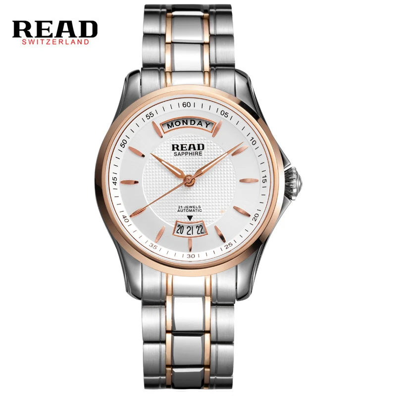 

READ watches date business Men 2019 Mechanical Watch Automatic Role Date Fashione luxury Submariner Clock 8045 relogio masculino
