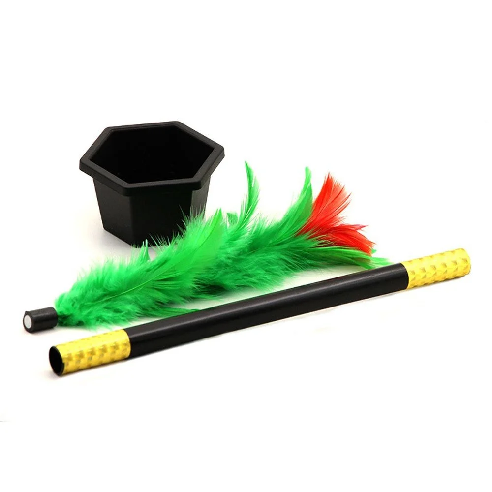 Comedy Gift Toy Party Prop Show Stage Magic Trick Flower Feather Sticks