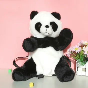 

Animal Panda Baby Shoulders Backpack Children Small Book Baby Plush Doll Cartoon Bag Birthday Gift Cute Toy