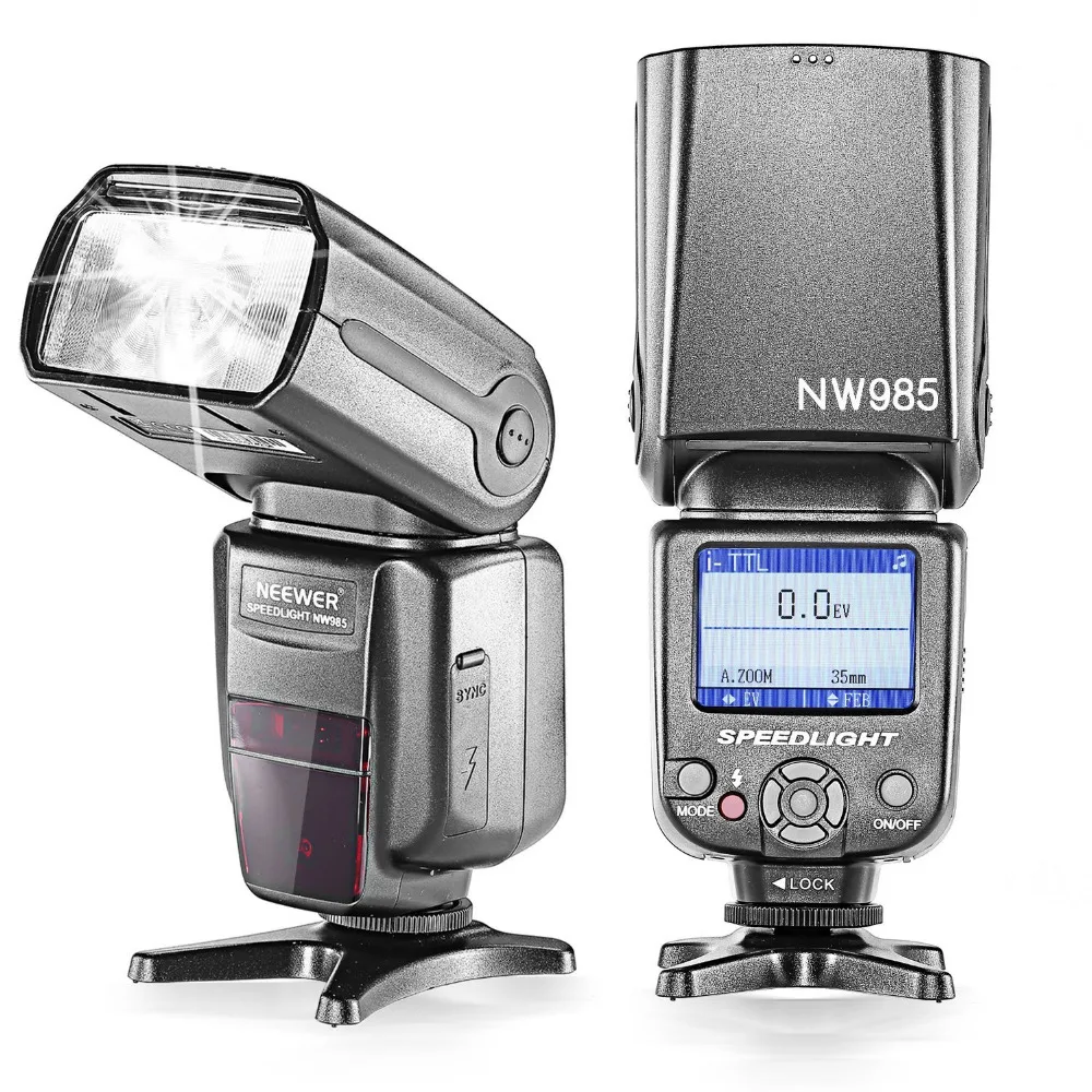 

Neewer i-TTL 4-Color TFT Screen Display High-Speed Sync Camera Slave Flash Speedlite with Flash Diffuser