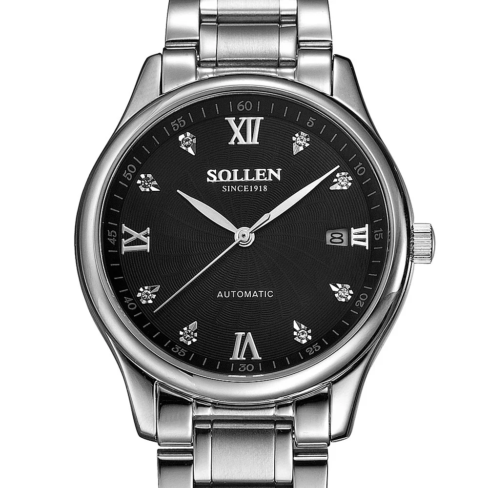 Reloj Hombre Аутентичные джентльмен автоматические механические часы Мужчины стали