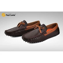2017 Summer Mens Slip on Casual Genuine Loafers Men Breathable Boat Shoe Men’s Dance Shoes Fat Leather Shoe Sheepskin Moccasins