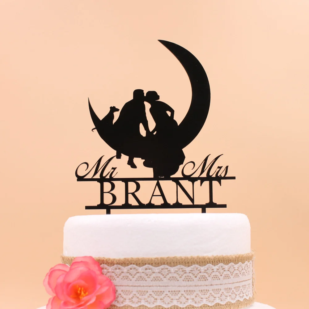 personalized wedding cake topper