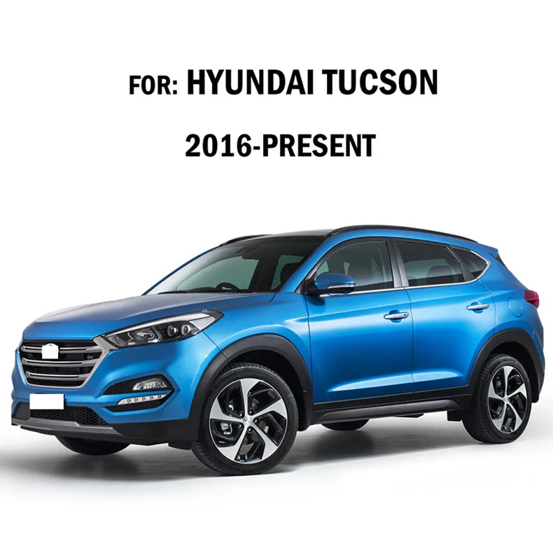 Черная подкладка для багажника Hyundai Tucson TL 2016 2017 2018 коврик груза напольный поднос
