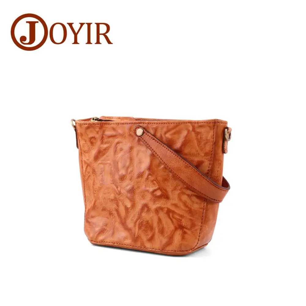 JOYIR сумки-мессенджеры винтажные женские сумки из натуральной кожи Маленькая сумка через плечо сумки через плечо для женщин - Цвет: Brown