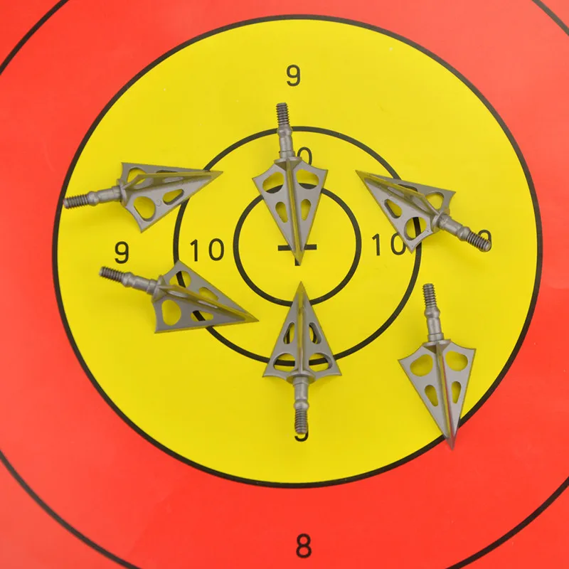6/12 шт стрельба из лука наконечник для стрелы 3 неподвижные лезвия стрелки охотничьи мишени для стрел для тренировок на открытом воздухе