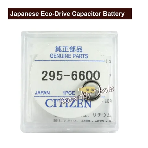 Acumulador de Bateria 295.66 do Capacitor de Panasonc para Citzen Bateria Eco-movimentação Assista Parte Número 295-6600 Relógio Mt616 G820m