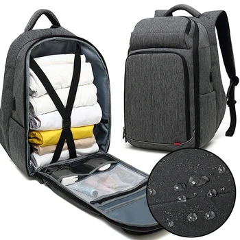 

New 15.6inch Laptop Backpack for Man Water Repellent Functional Rucksack with USB Charging Port Travel Backpacks Male Anti-theft